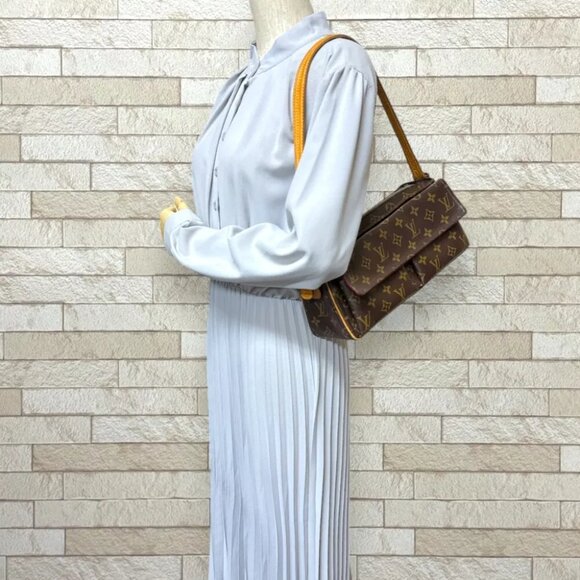 LOUIS VUITTON Shoulder Bag M51164 Monogram canvas Monogram Vivacite MM used - Picture 10 of 12